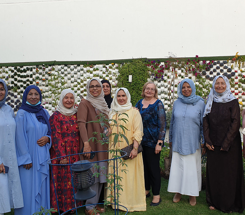 Visit to Mrs. Jaleela Mehdi garden