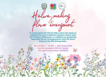 Making Halwa and Floral Arrangement